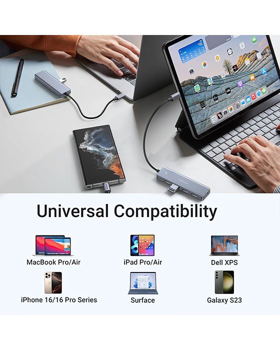 UGREEN 4 Port USB-C Hub 0.2m adapter