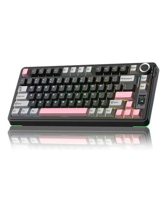 Aula S75 Pro Wireless + Bluetooth HotSwap Mechanical RGB Gaming Keyboard (Black)