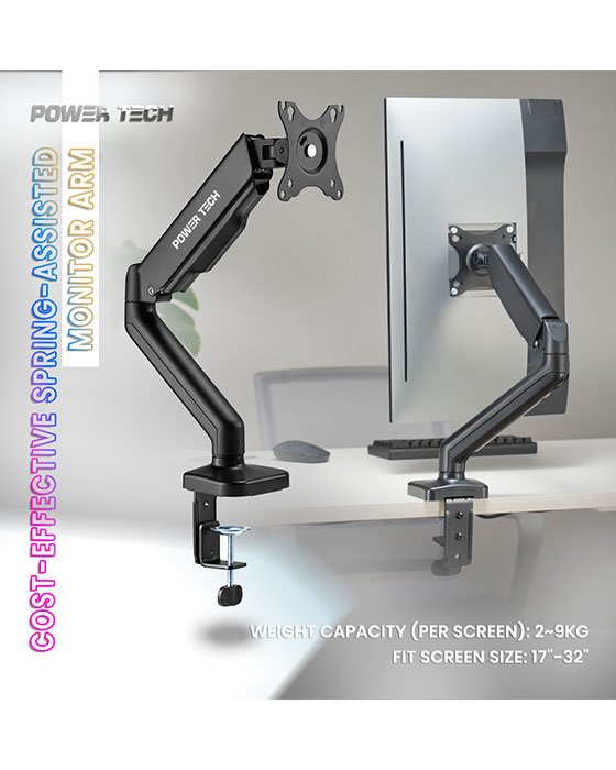 Power Tech MA012E Single Monitor Arm