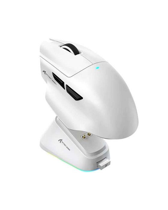 Attack Shark V6 Tri-Mode Gaming Mouse (White)