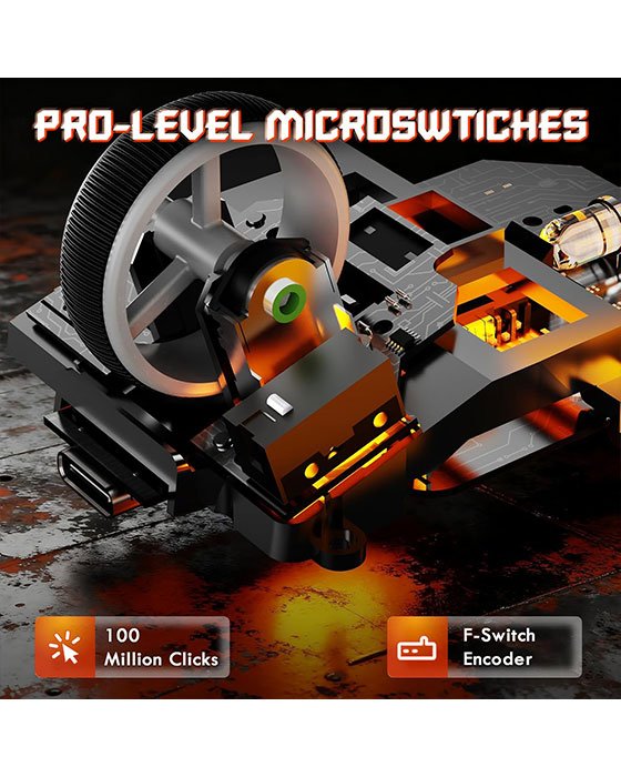 Attack Shark V6 Tri-Mode Gaming Mouse (Black)