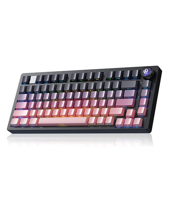 LEOBOG HI75C Pro Gaming Keyboard Black Pink