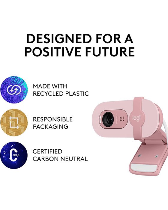 Logitech Brio 100 Rose Full HD Webcam