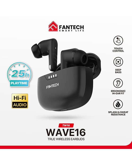 Fantech Wave16 True Wireless Earbug Black