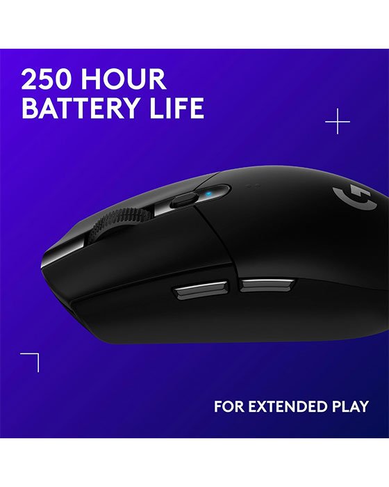 Logitech G305 Lightspeed Wireless Gaming Mouse (Black)
