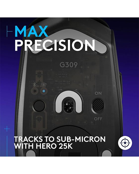 Logitech G309 Lightspeed Wireless Gaming Mouse (Black)