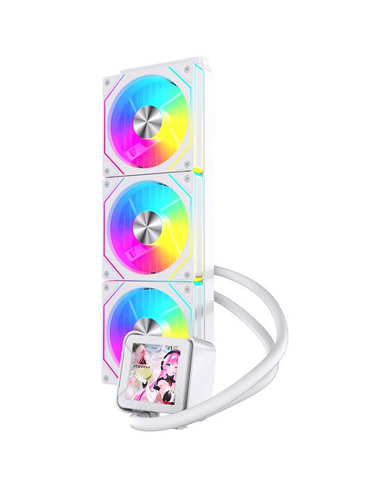 ACEGEEK CRYOSCREEN 360 RGB Liquid Cooler White