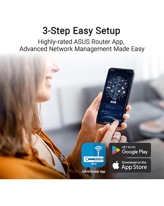 ASUS RT-BE58U WiFi 7 BE3600 AiMesh Extendable Router