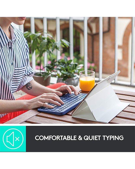 Logitech K380 Bluetooth Wireless Keyboard (Blue)