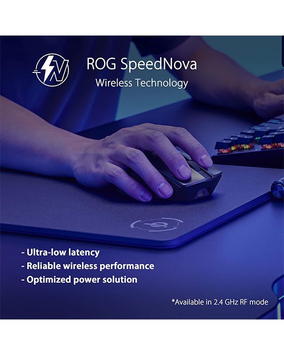 ASUS ROG P711 Gladius III Wireless AimPoint Gaming Mouse (Black)