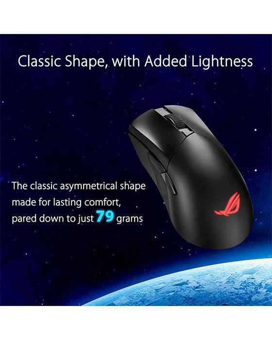 ASUS ROG P711 Gladius III Wireless AimPoint Gaming Mouse (Black)