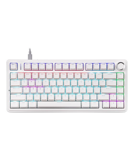 Aula F75 Wired HotSwap Mechanical Gaming Keyboard (White)
