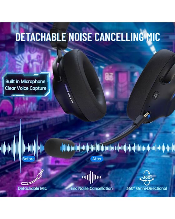 Attack Shark L50 Tri-Mode Wireless Gaming Headset (Black)