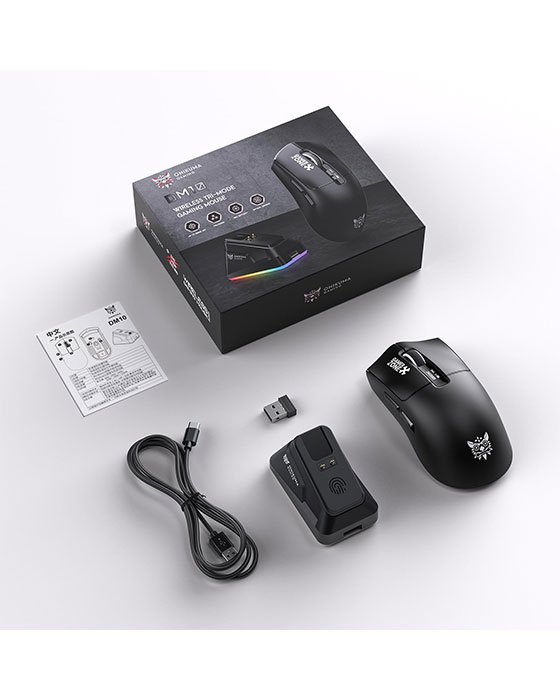 ONIKUMA DM10 Lightweight Tri-Mode RGB Wireless Gaming Mouse (Black)