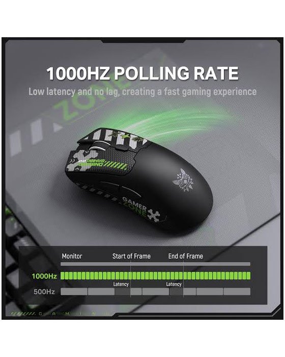 ONIKUMA DM01 Tri-Mode RGB Wireless Gaming Mouse (Black)
