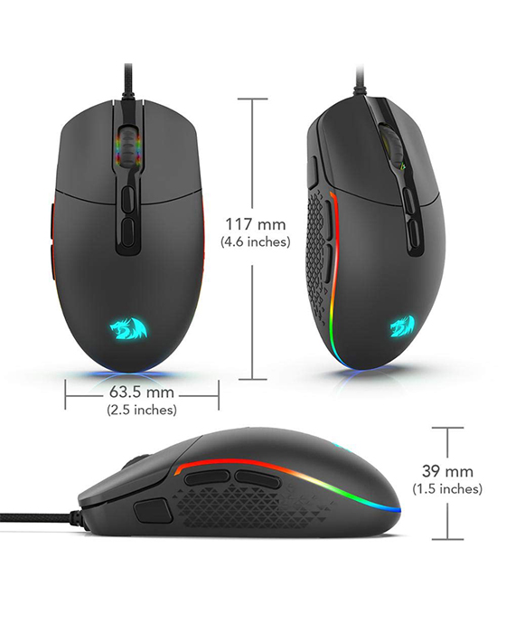 Redragon M719 RGB INVADER 10000 DPI Gaming Mouse