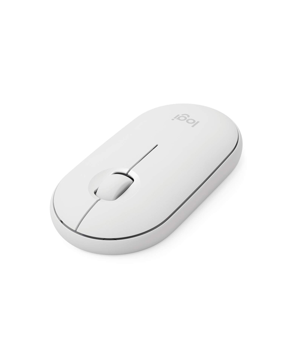 Logitech Pebble M350 White Wireless + Bluetooth Mouse