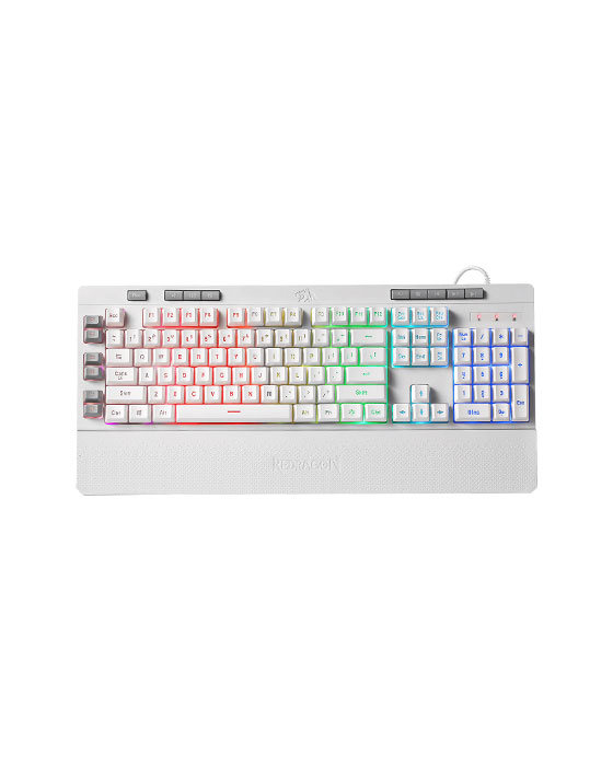 Redragon K512 Shiva White RGB Membrane Gaming Keyboard