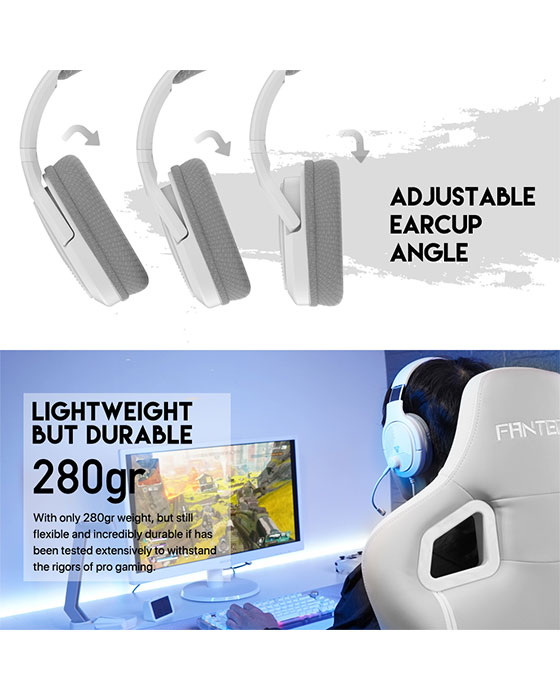 Fantech MH88 TRINITY GAMING HEADSET WHITE