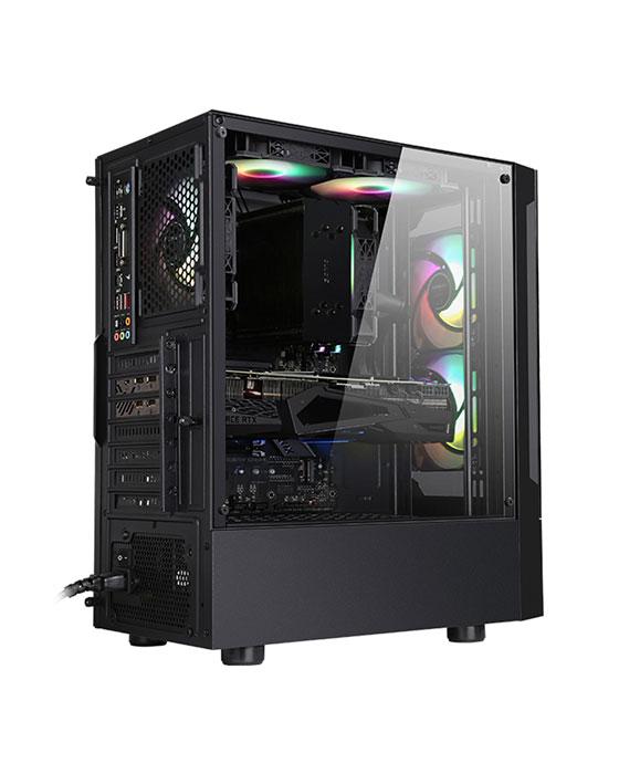 SAMA X7 Glass Gaming Case Black