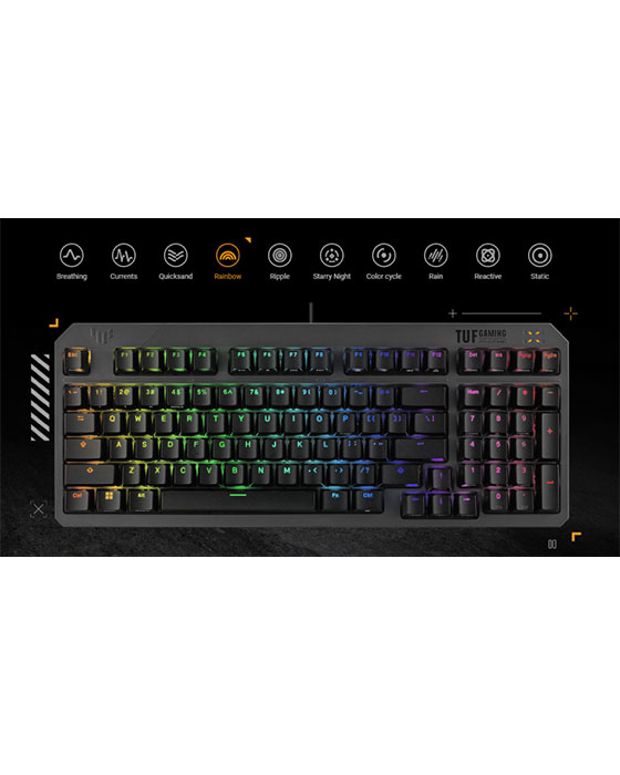 ASUS TUF Gaming K3 RGB Gen II mechanical keyboard