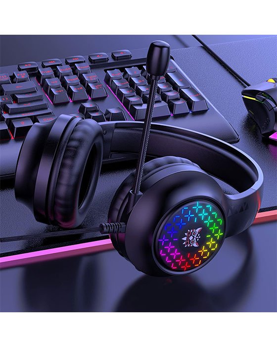ONIKUMA X7 PRO Wired RGB Light Noise-Canceling Gaming Headset