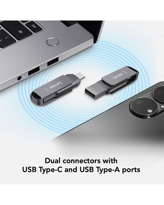 Lexar 128GB JumpDrive Dual Drive D400 USB 3.2 Type-C