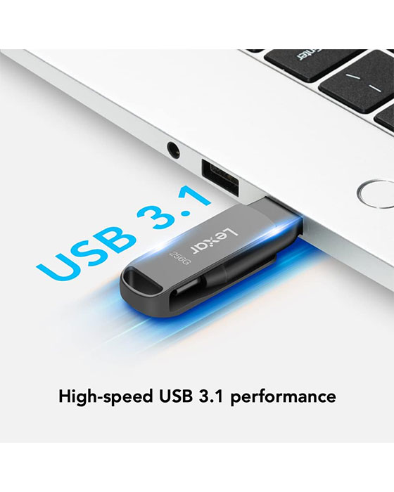 Lexar 128GB JumpDrive Dual Drive D400 USB 3.2 Type-C