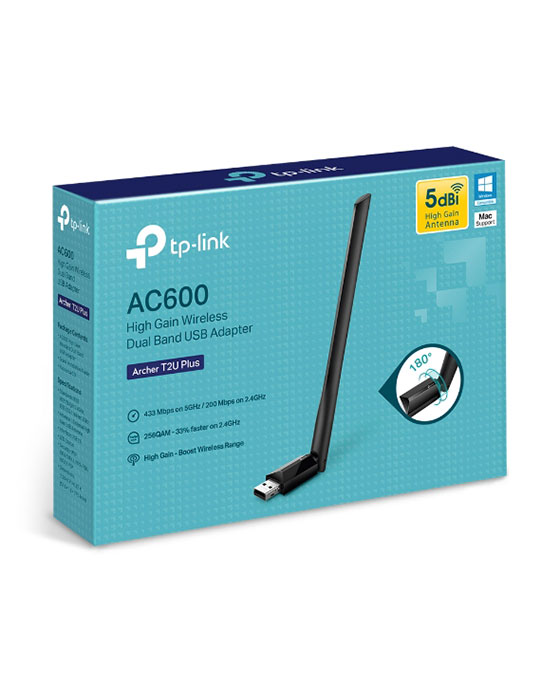 Archer T2U Plus AC600 Wireless Dual Band USB Adapter