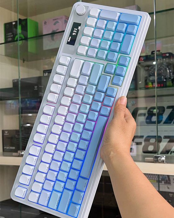 Aula S99 Pro Wireless + Bluetooth RGB Gaming Keyboard (Gradient BLue)