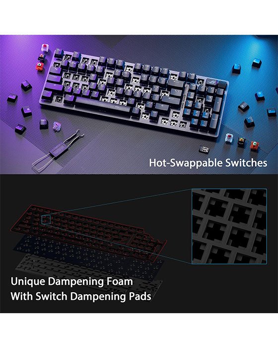 ASUS ROG X901 STRIX SCOPE II 96 Wireless Gaming keyboard Black