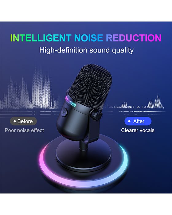 ONIKUMA M830 RGB USB Microphone Gaming